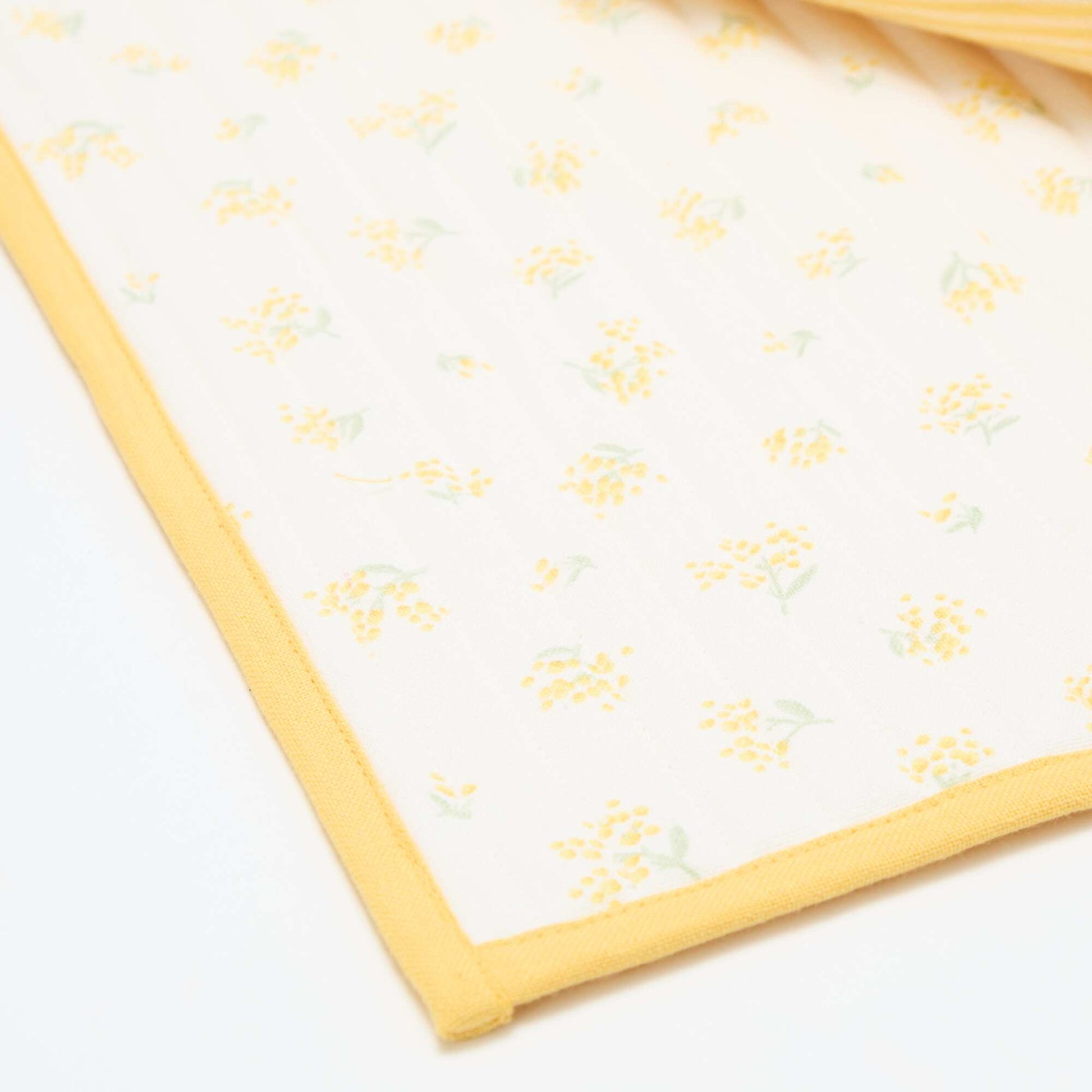 Lot de 2 sets de table à carreaux JAUNE
