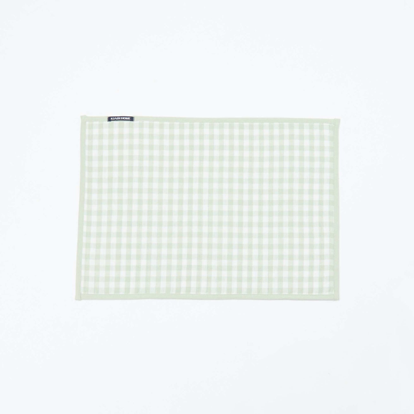 Lot de 2 sets de table à carreaux VERT
