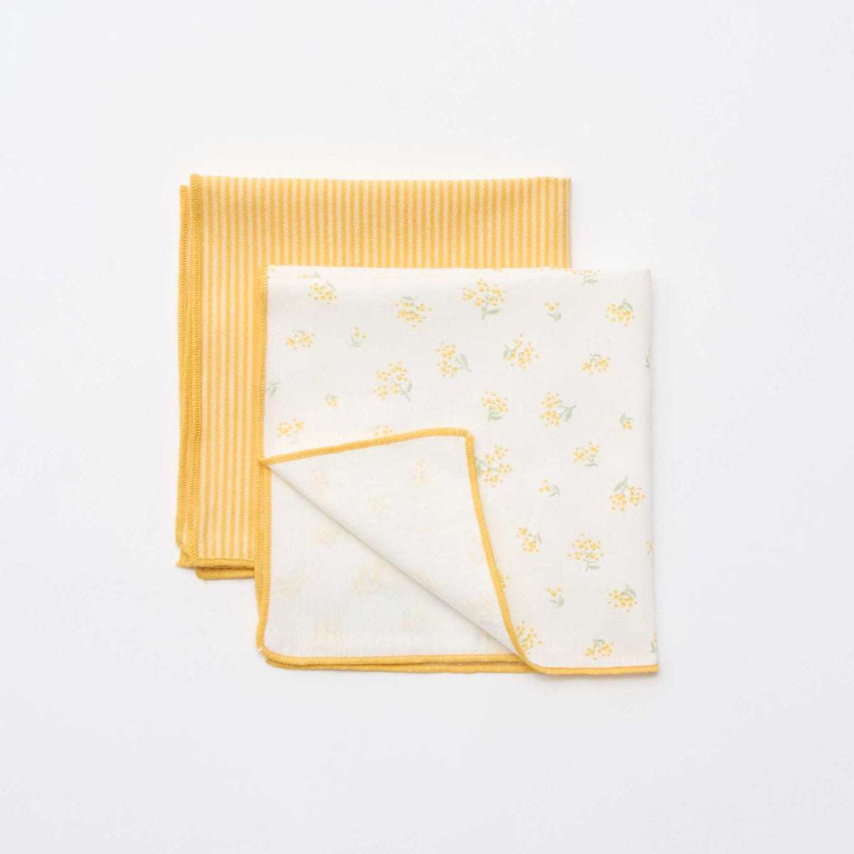 Lot de 2 serviettes de table JAUNE