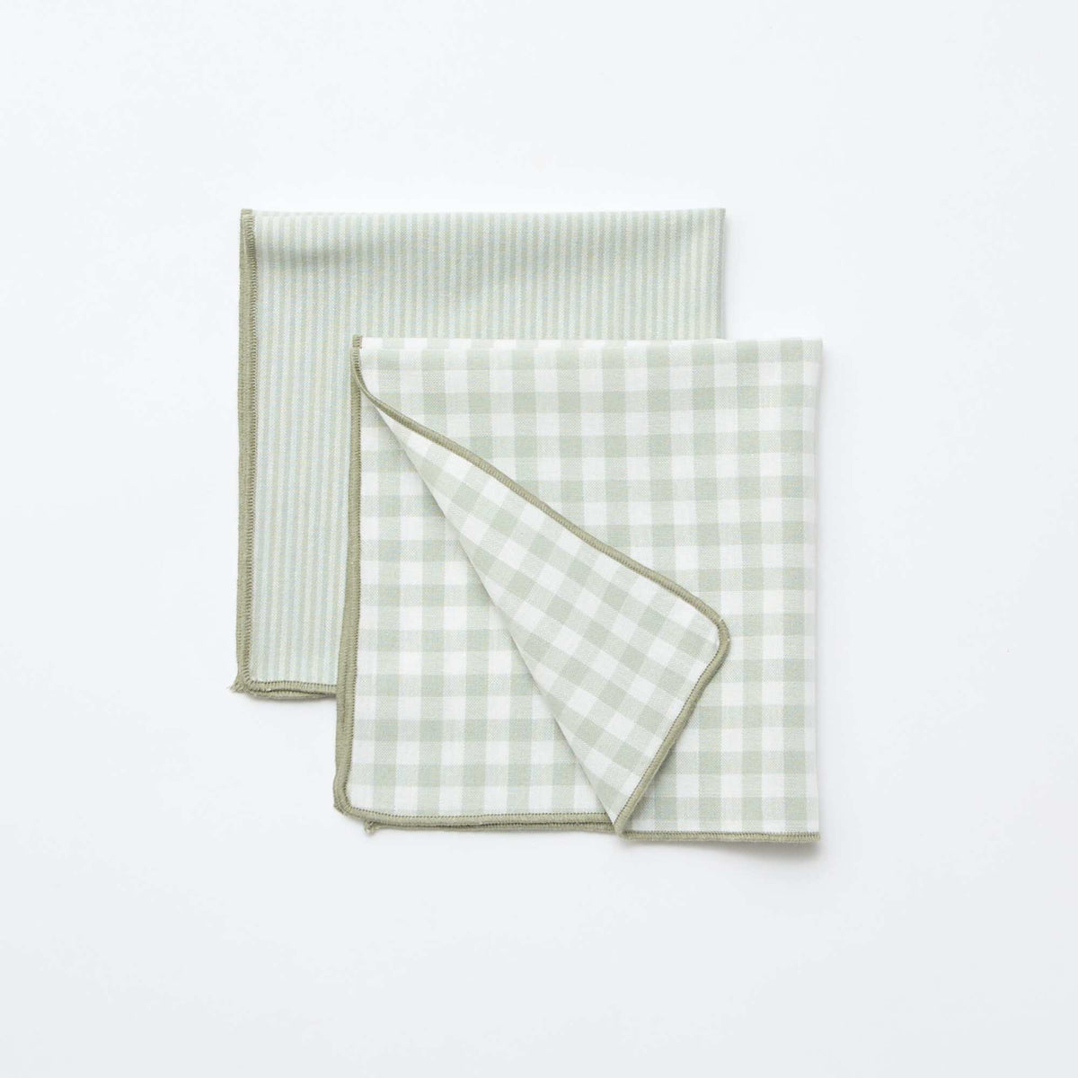 Lot de 2 serviettes de table VERT