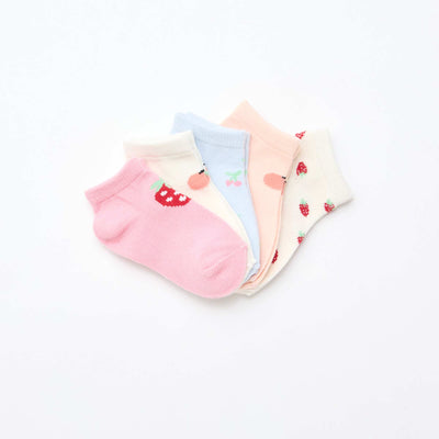 - Lot de 5 paires de chaussettes invisibles ORANGE