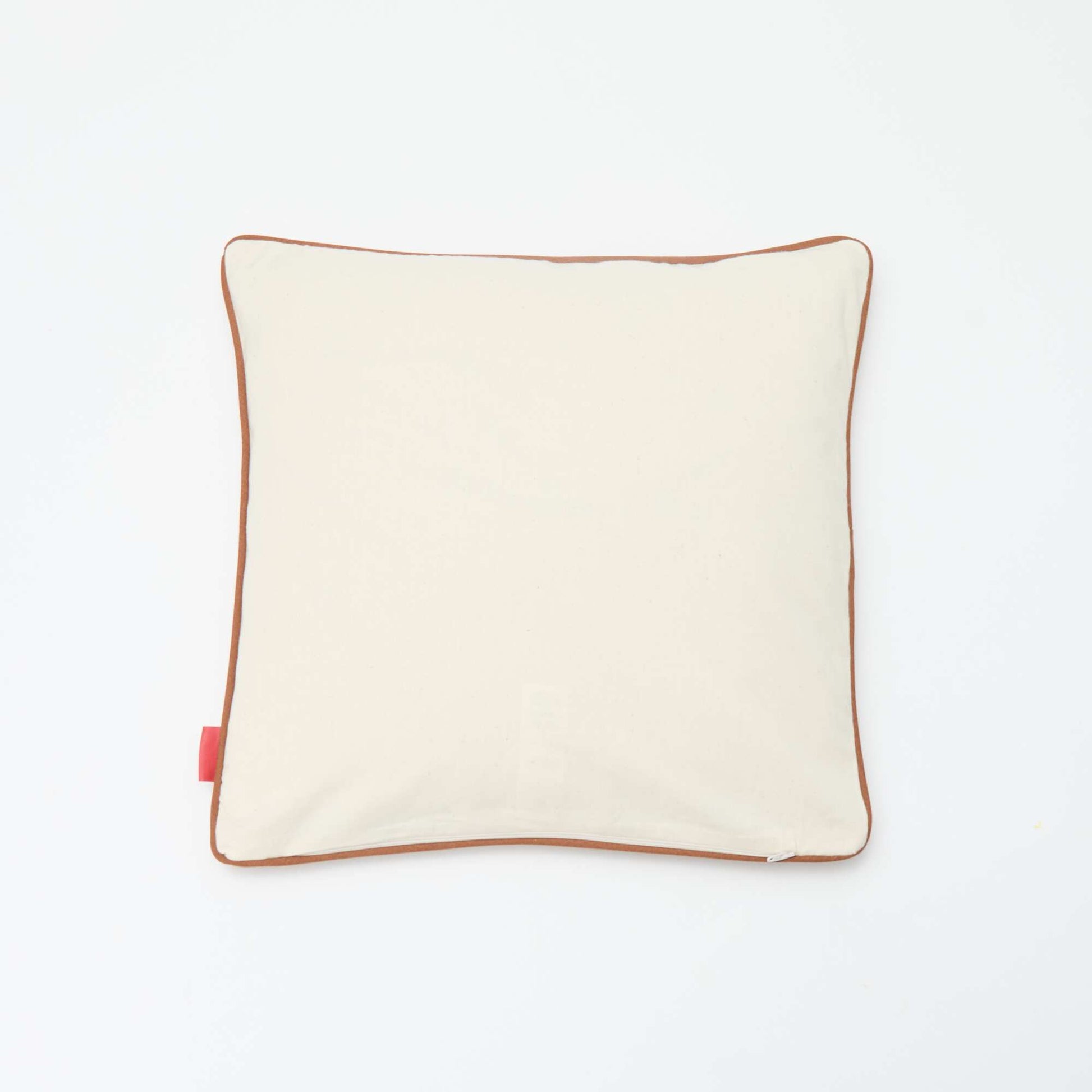 Housse de coussin léopard Agathe Sorlet x Kiabi - 45 x 45 cm BLANC