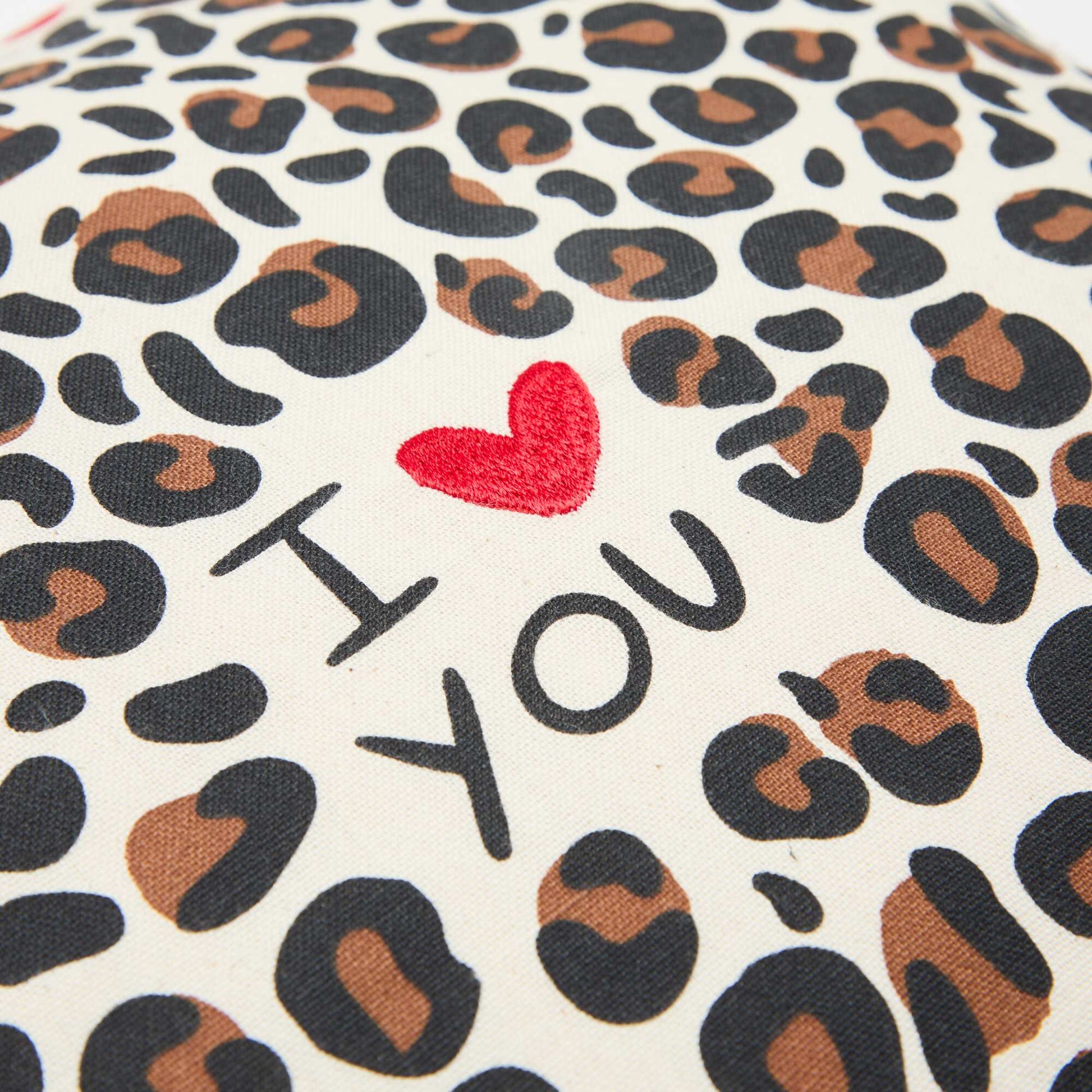 Housse de coussin léopard Agathe Sorlet x Kiabi - 45 x 45 cm BLANC