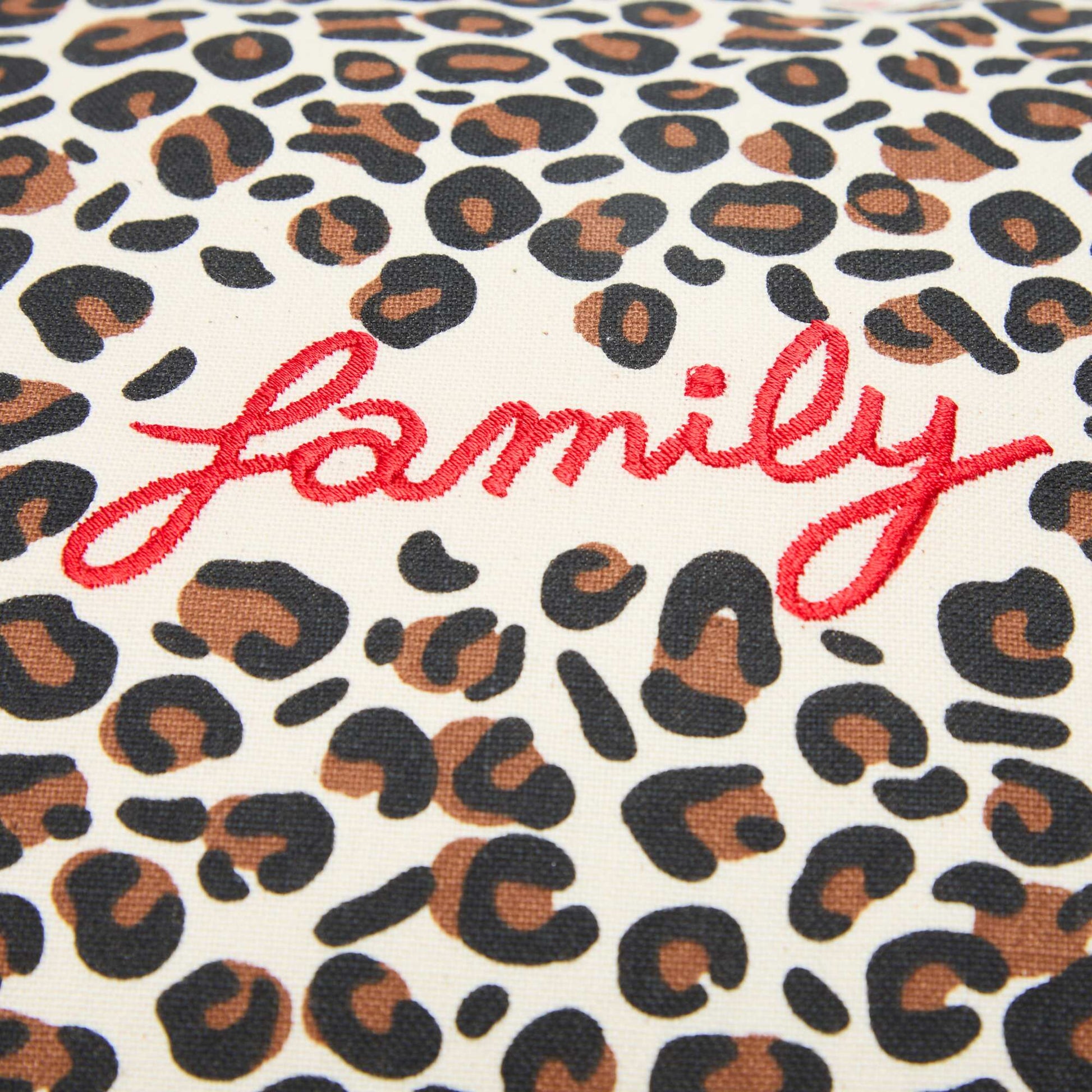 Housse de coussin léopard Agathe Sorlet x Kiabi - 30 x 50 cm BLANC