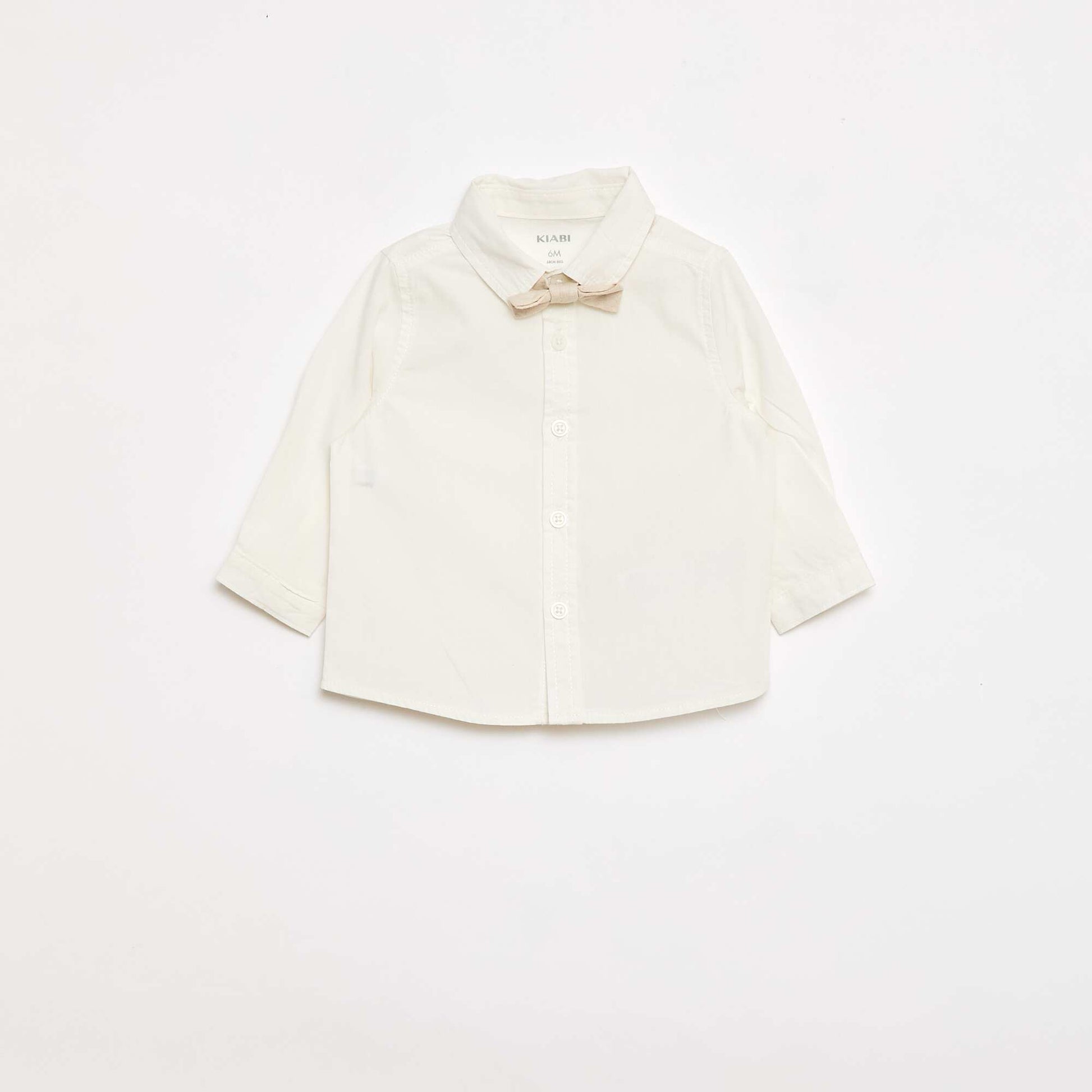 Ensemble de cérémonie 4 pièces en coton et lin BEIGE
