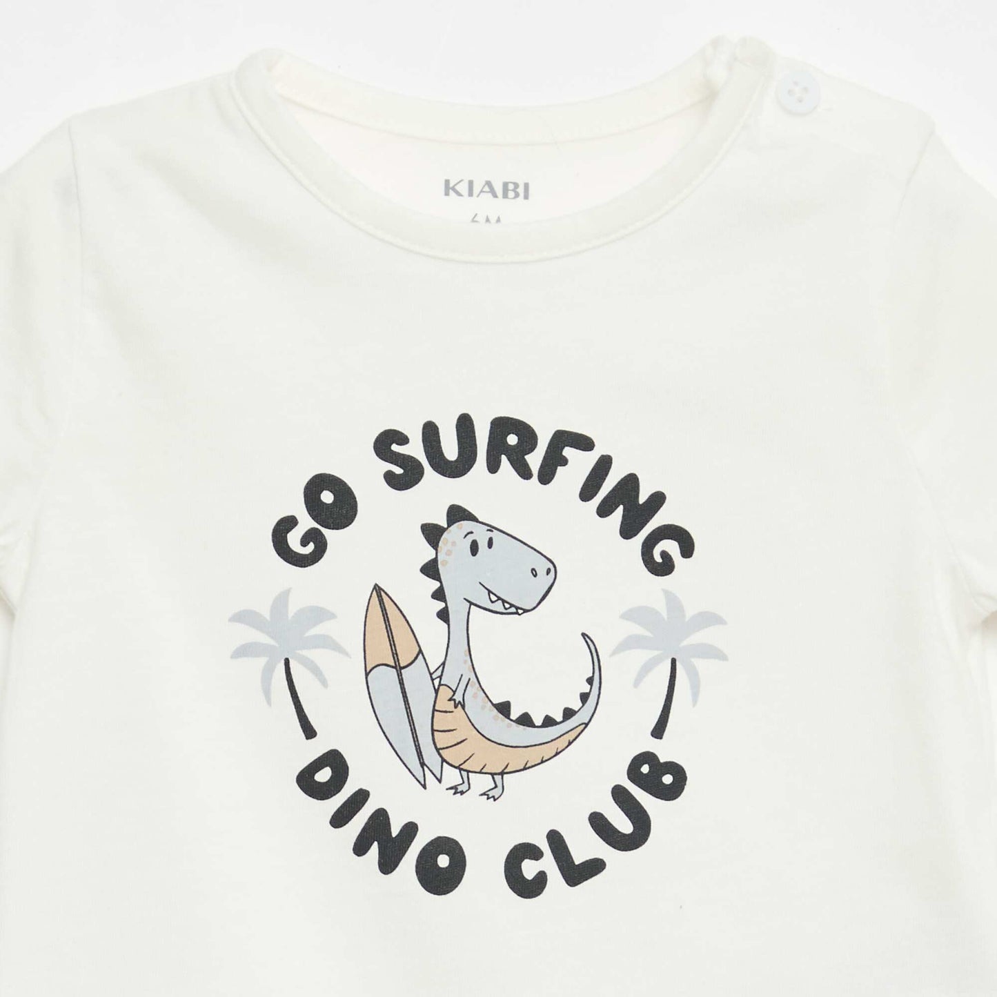 T-shirt à manches courtes en jersey de coton BLANC