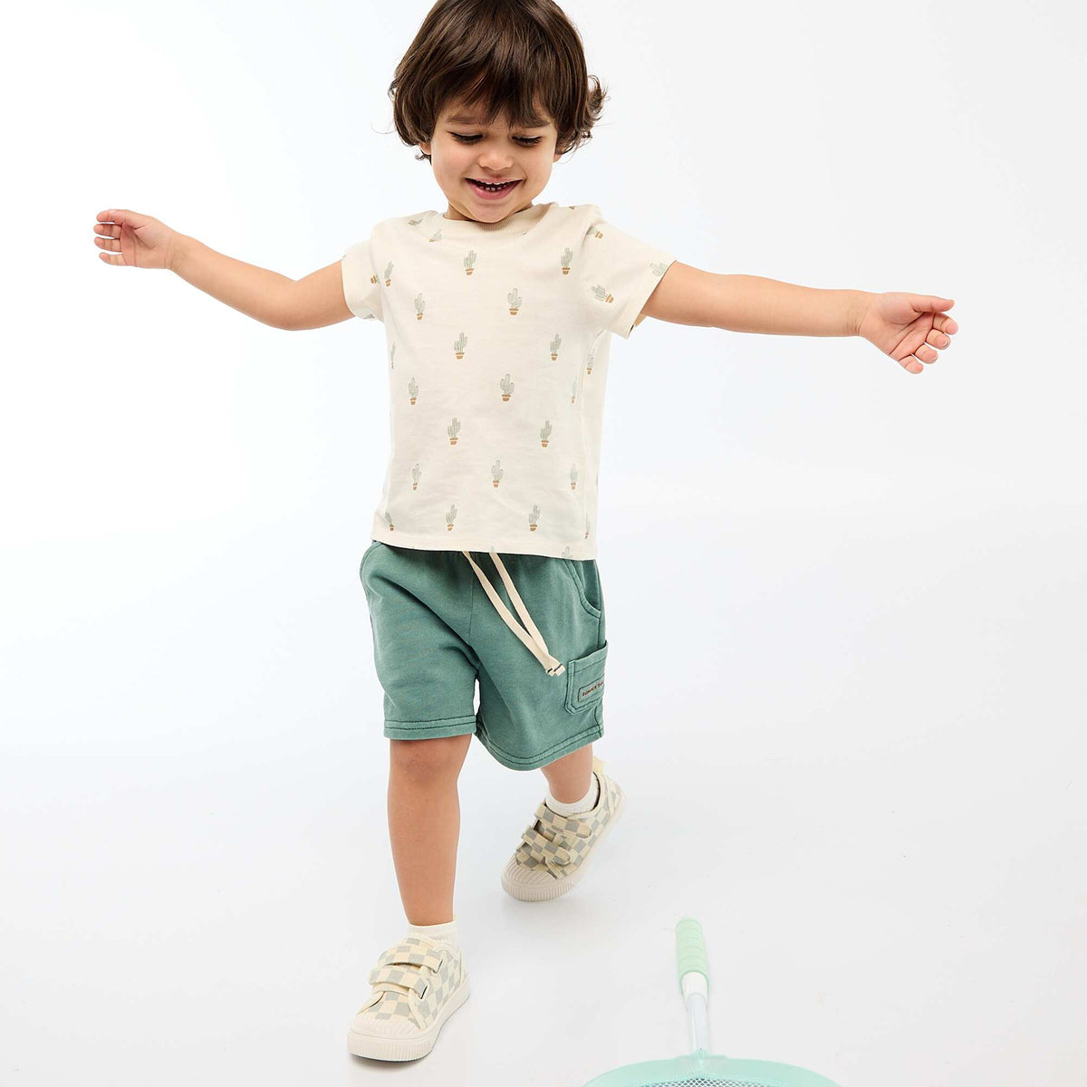 T-shirt uni en jersey coton BLANC