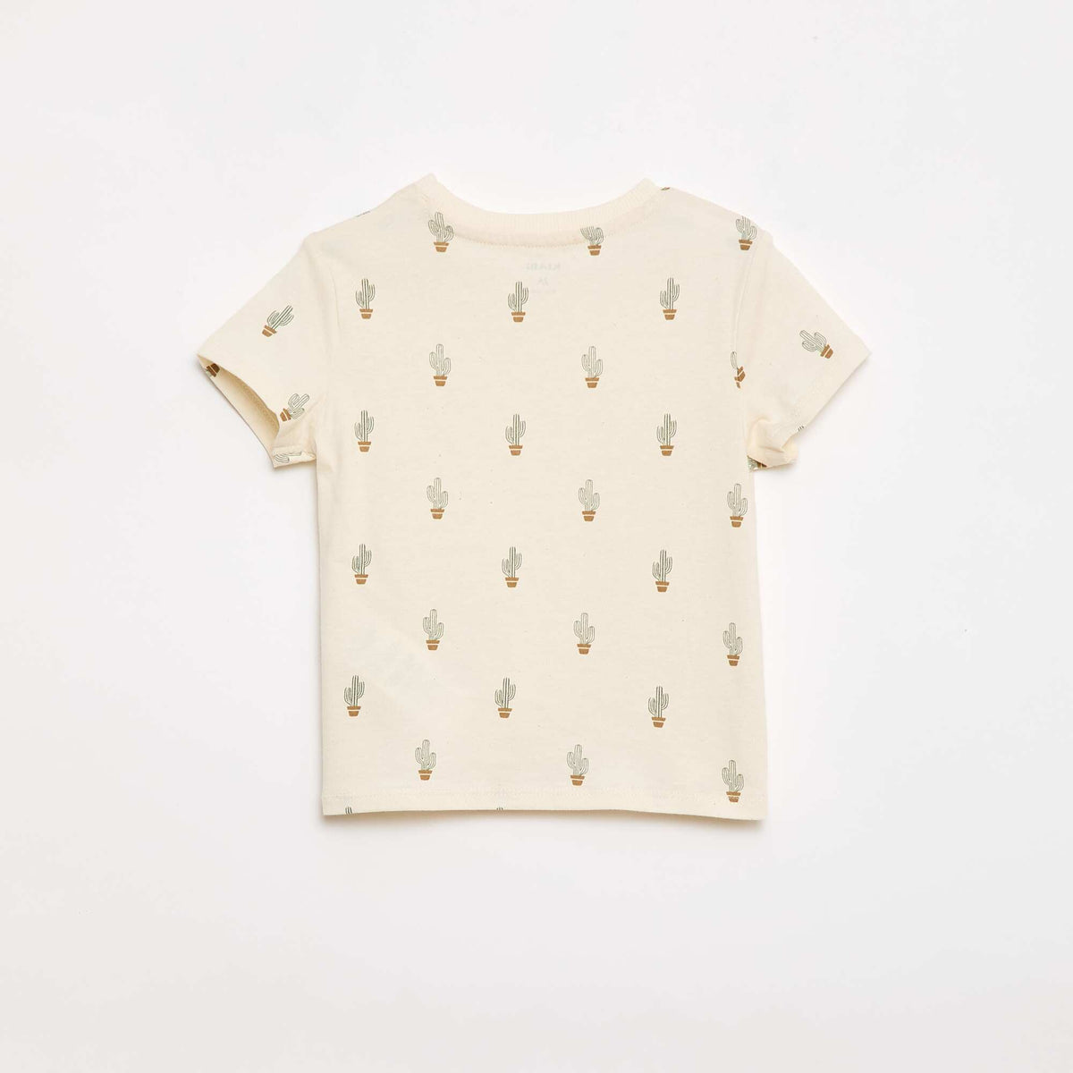 T-shirt uni en jersey coton BLANC