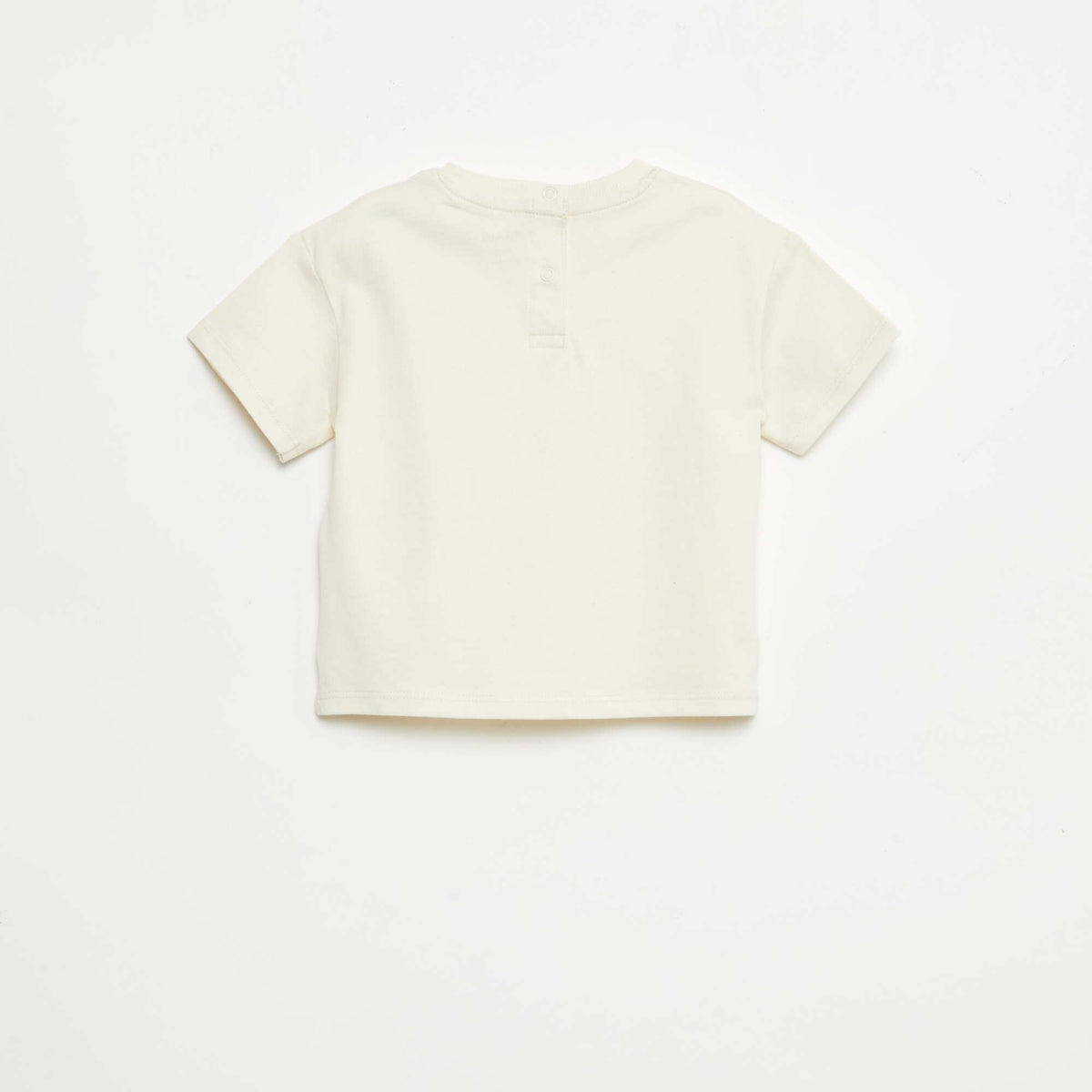 T-shirt uni sans manches ECRU