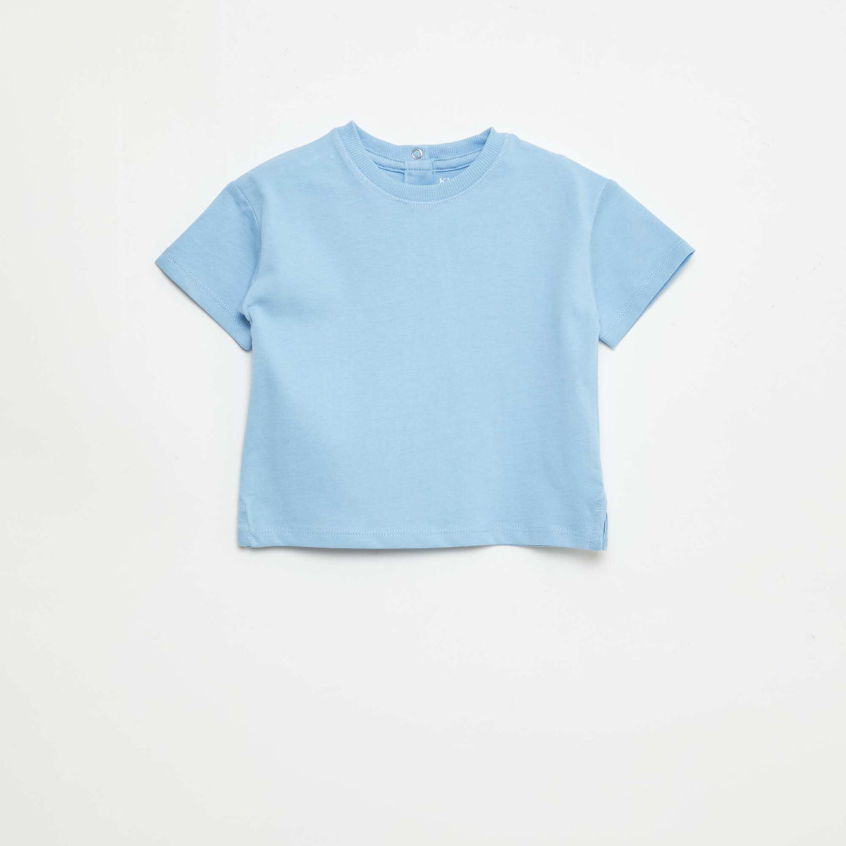 T-shirt uni sans manches BLEU