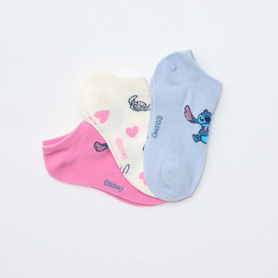 Lot de 3 paires de chaussettes invisibles 'Disney' ROSE