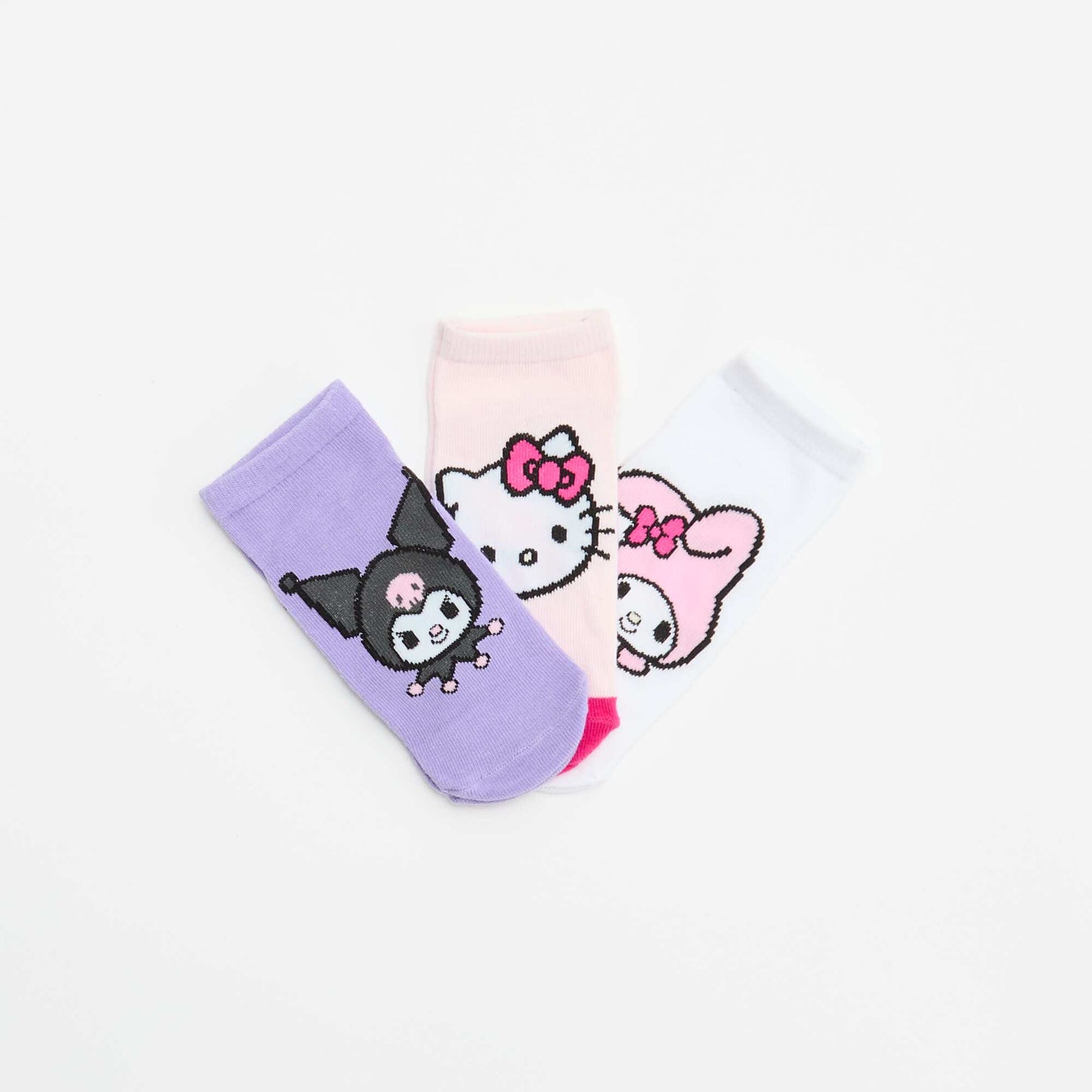 Lot de 3 paires de chaussettes 'Hello Kitty' ROSE