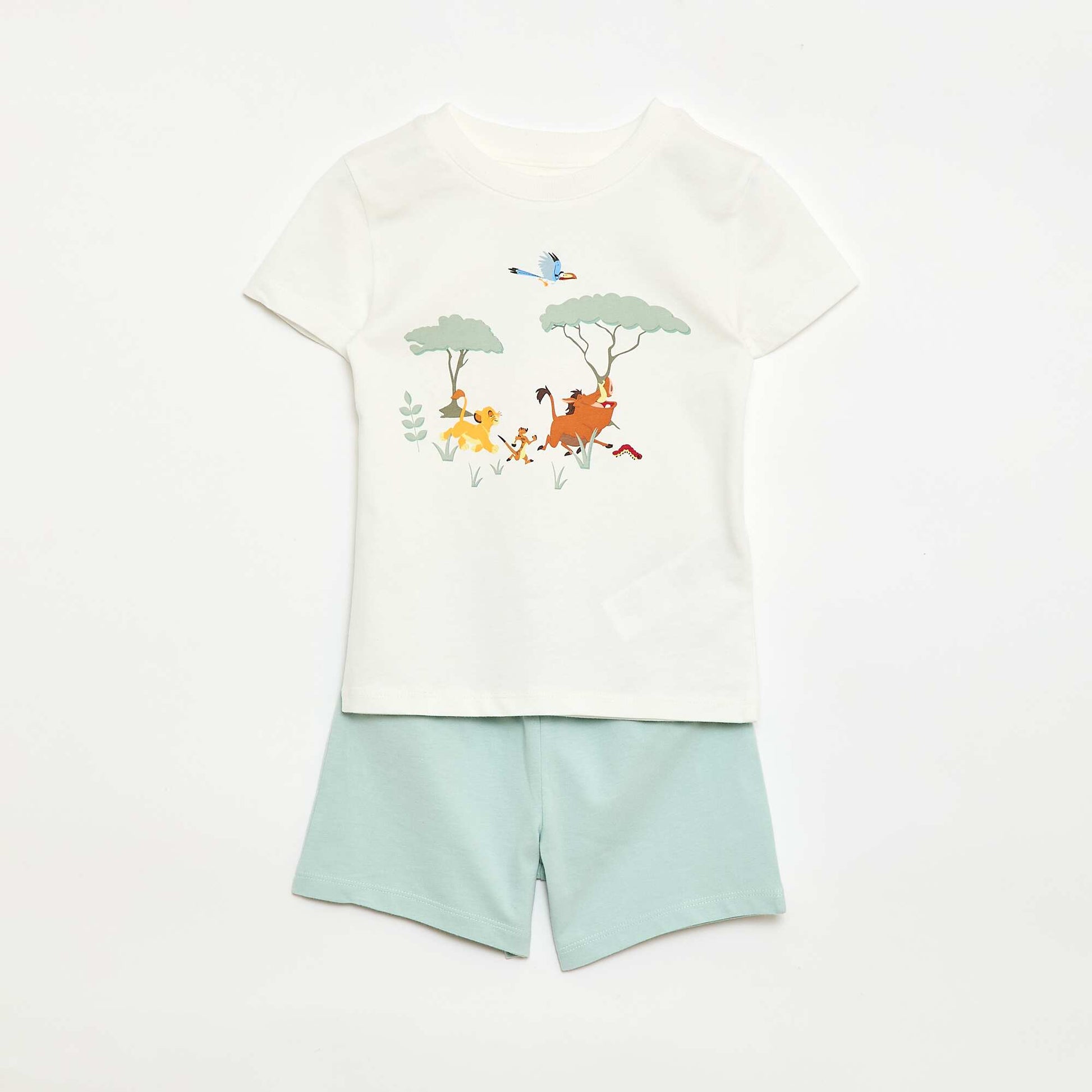 Ensemble Pyjama T-shirt + short 'Disney' - 2 pièces BLANC
