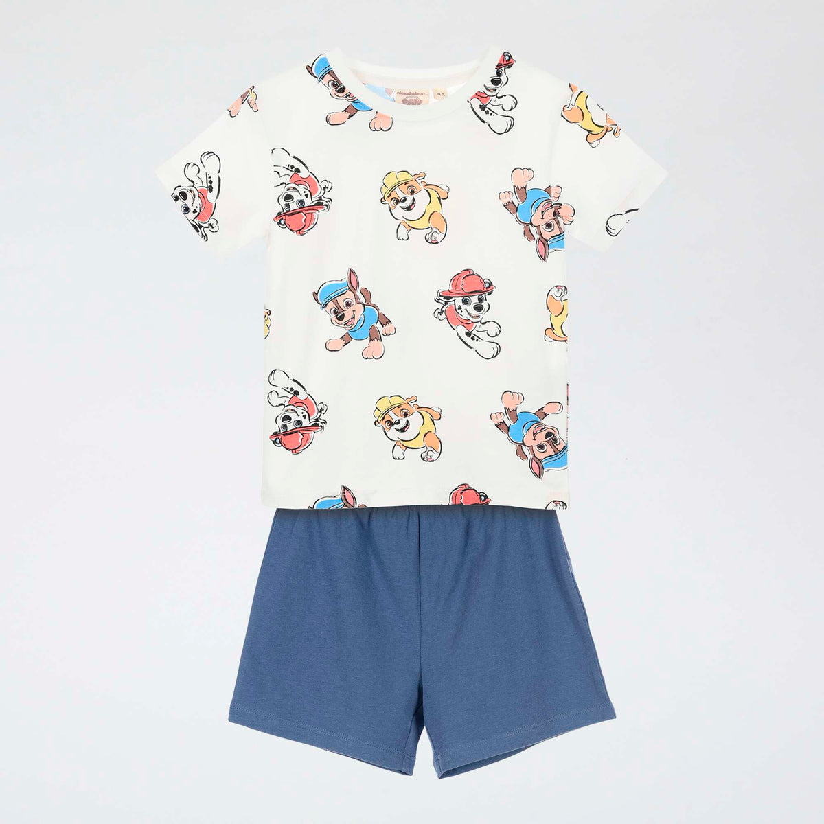 Ensemble de pyjama 'Pat patrouille' all-over en coton GRIS