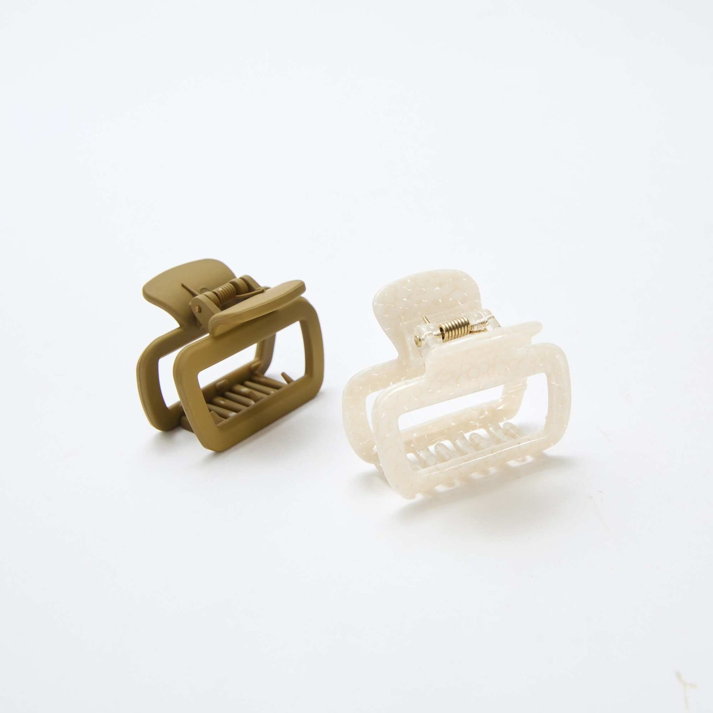 Lot de 2 petites pinces crabe VERT