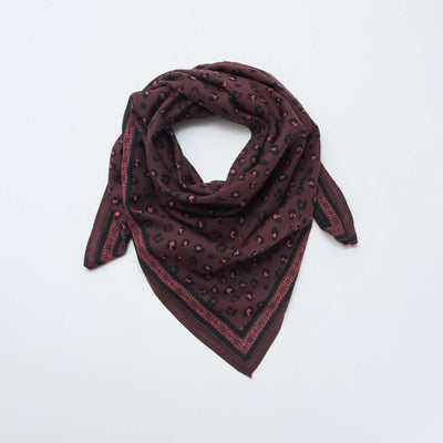 Foulard à motifs India VIOLET