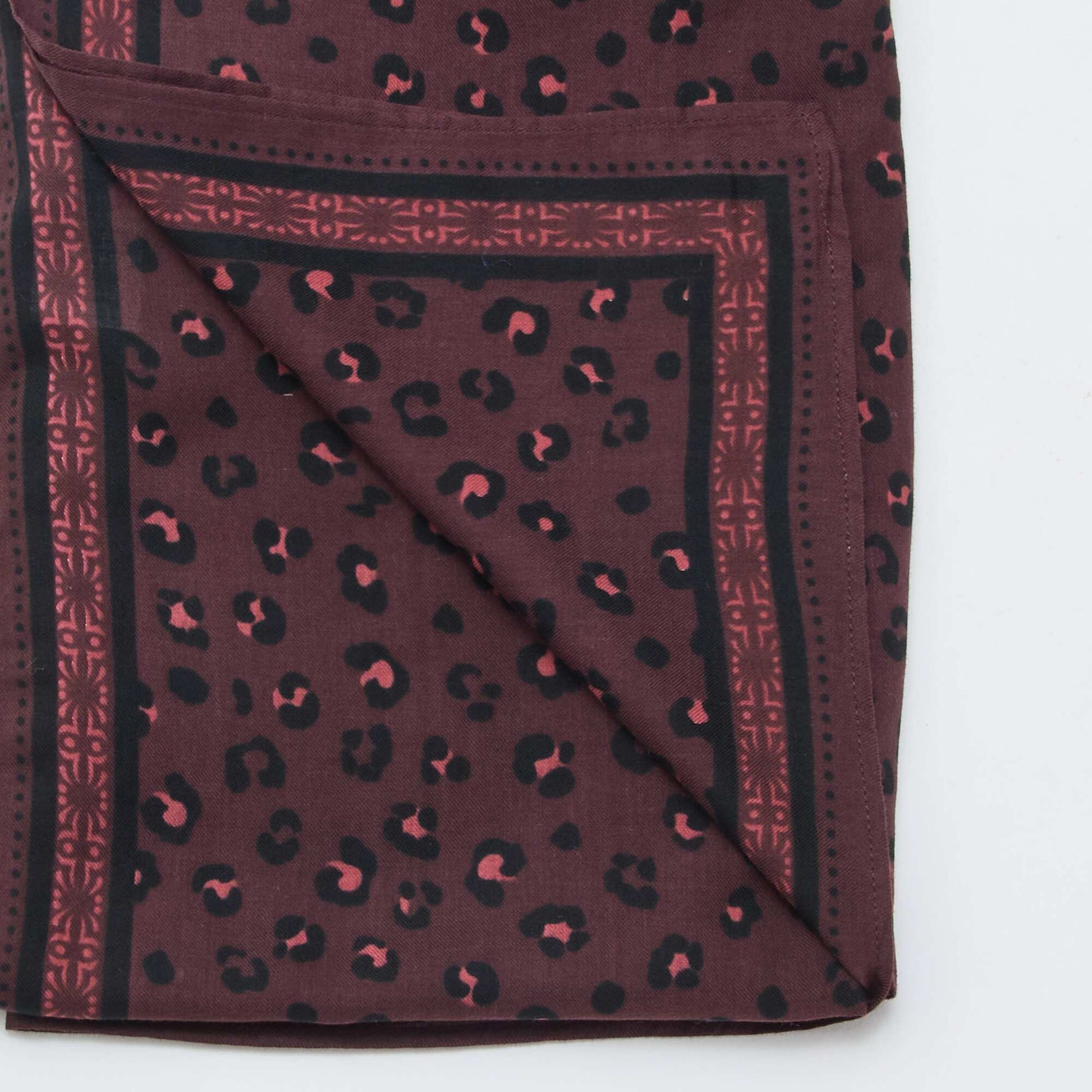 Foulard à motifs India VIOLET