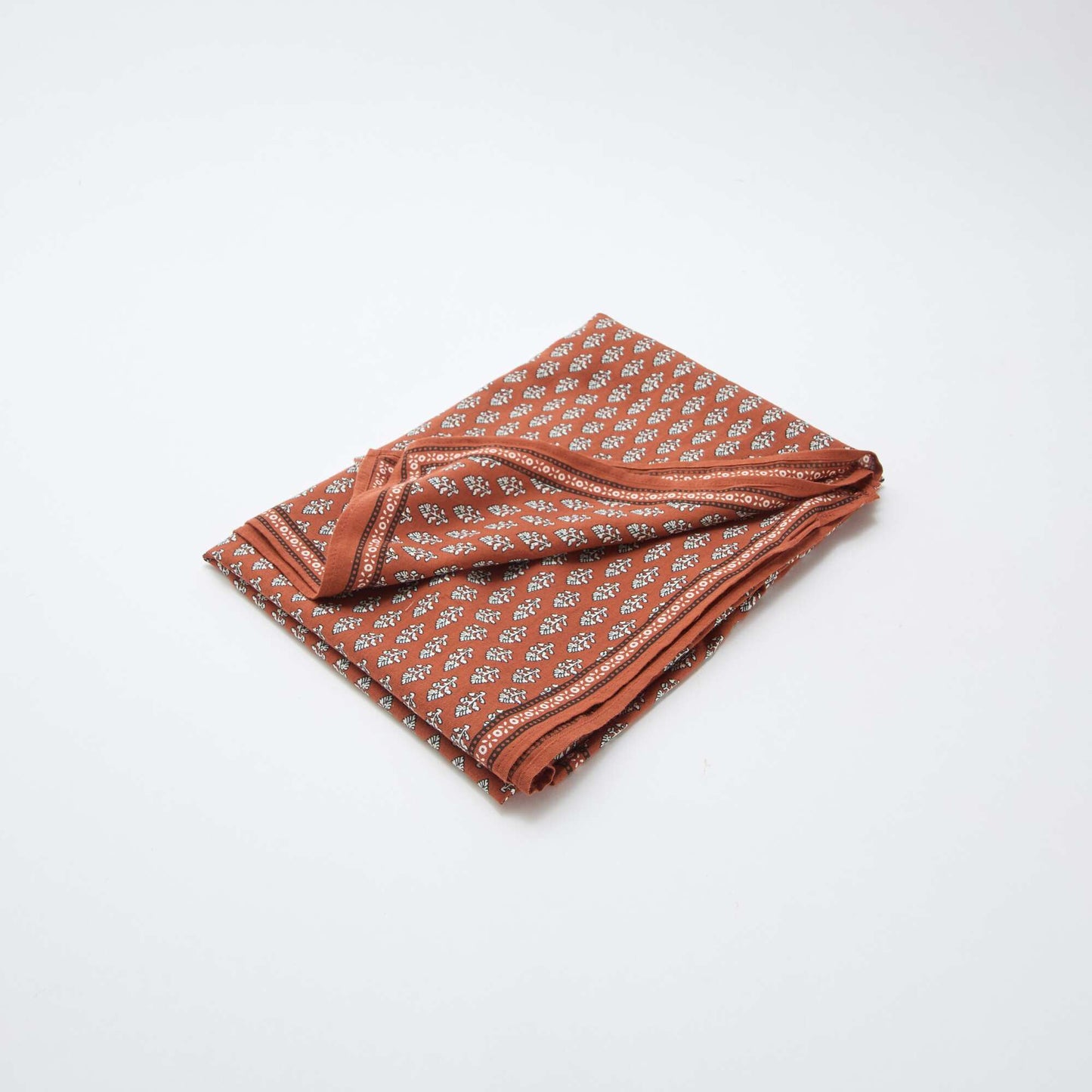 Foulard à motifs India MARRON