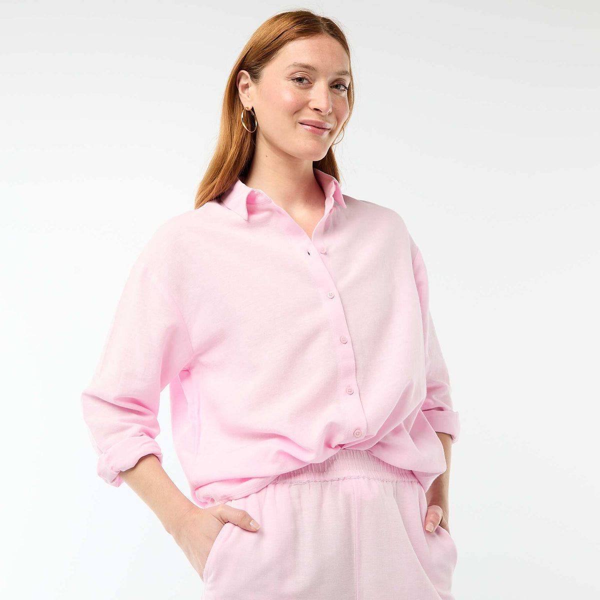 Chemise en lin mélangé ROSE