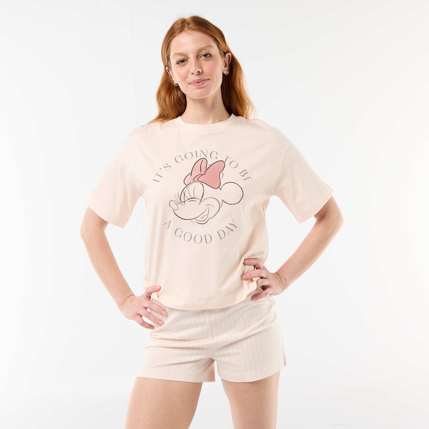Pyjama short imprimé 'Minnie' - 2 pièces ROSE