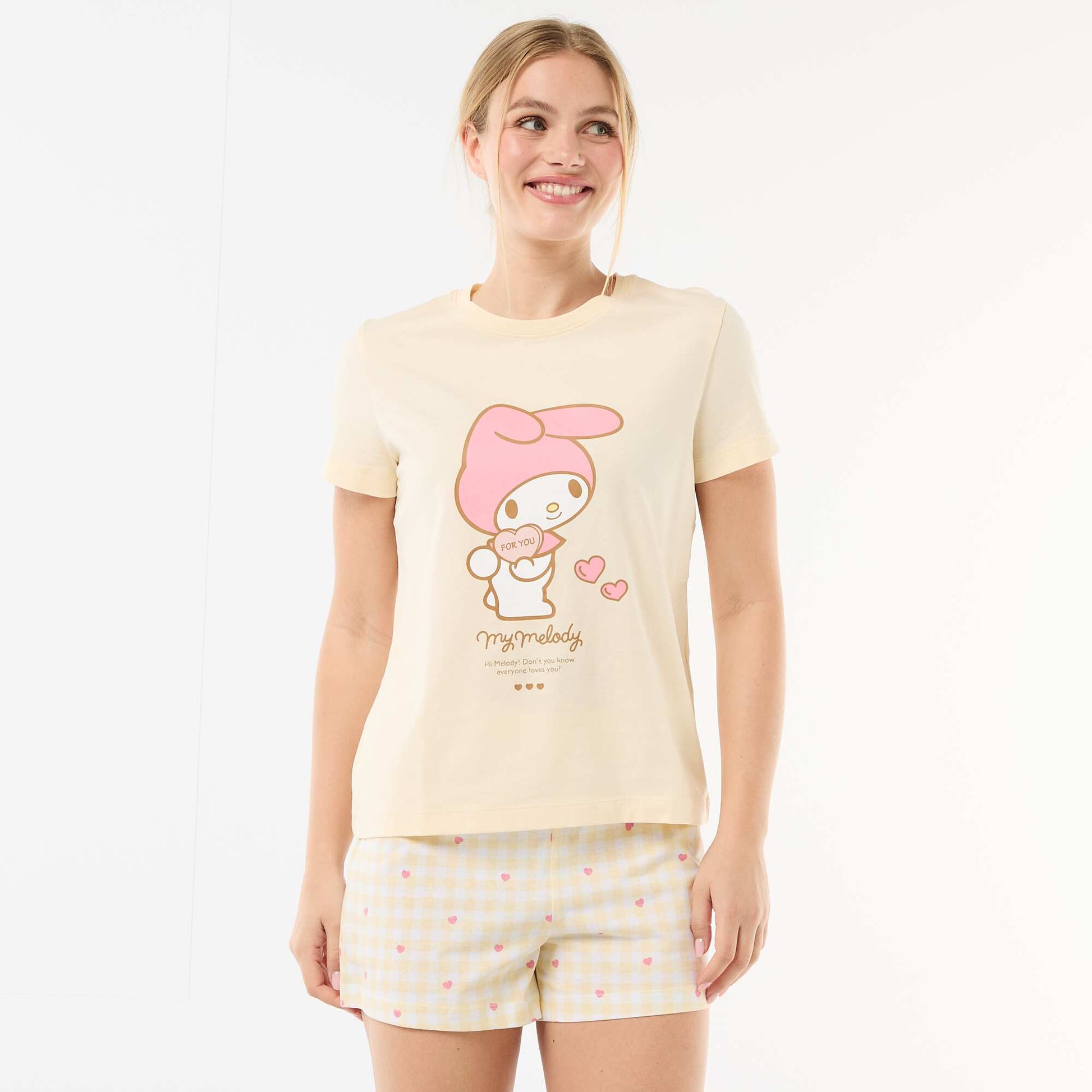 Pyjama short 'My Melody' - 2 pièces JAUNE