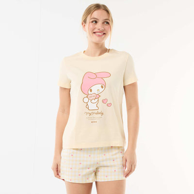 Pyjama short 'My Melody' - 2 pièces JAUNE