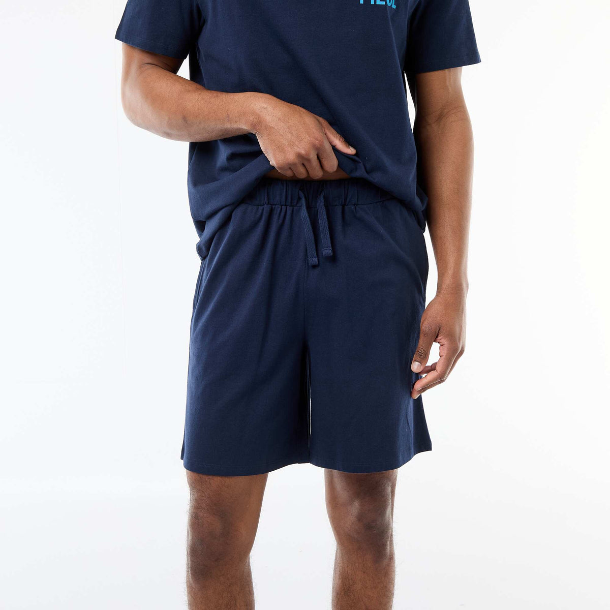 Ensemble pyjama court 'One piece' - 2 pièces BLEU