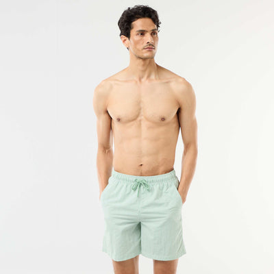 Short de bain rayé VERT