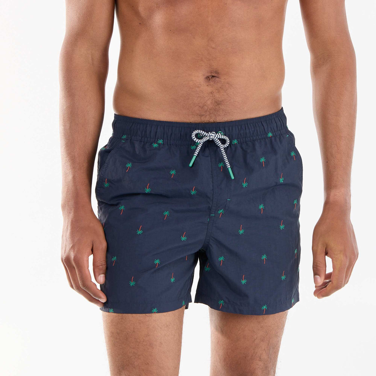 Bermuda de bain à motif BLEU