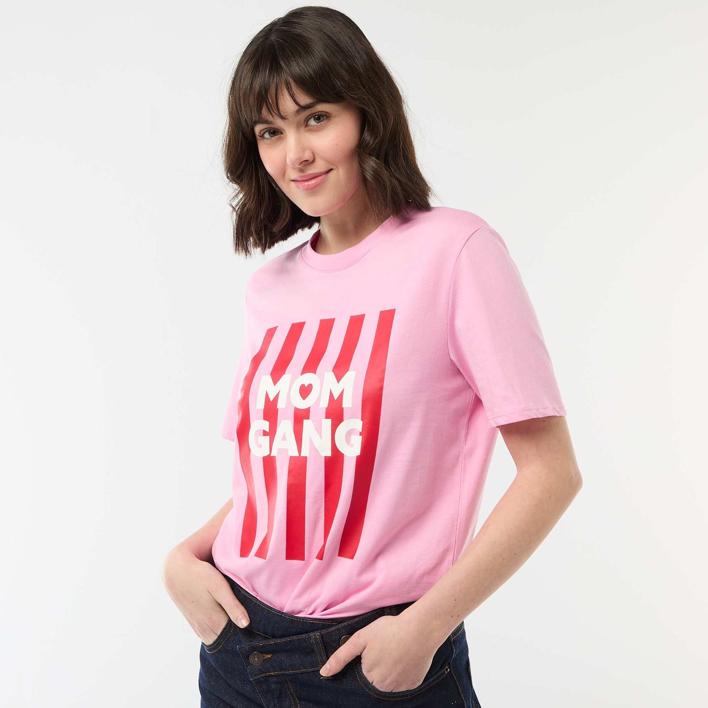 T-shirt 'fête des mères' manches courtes ROSE