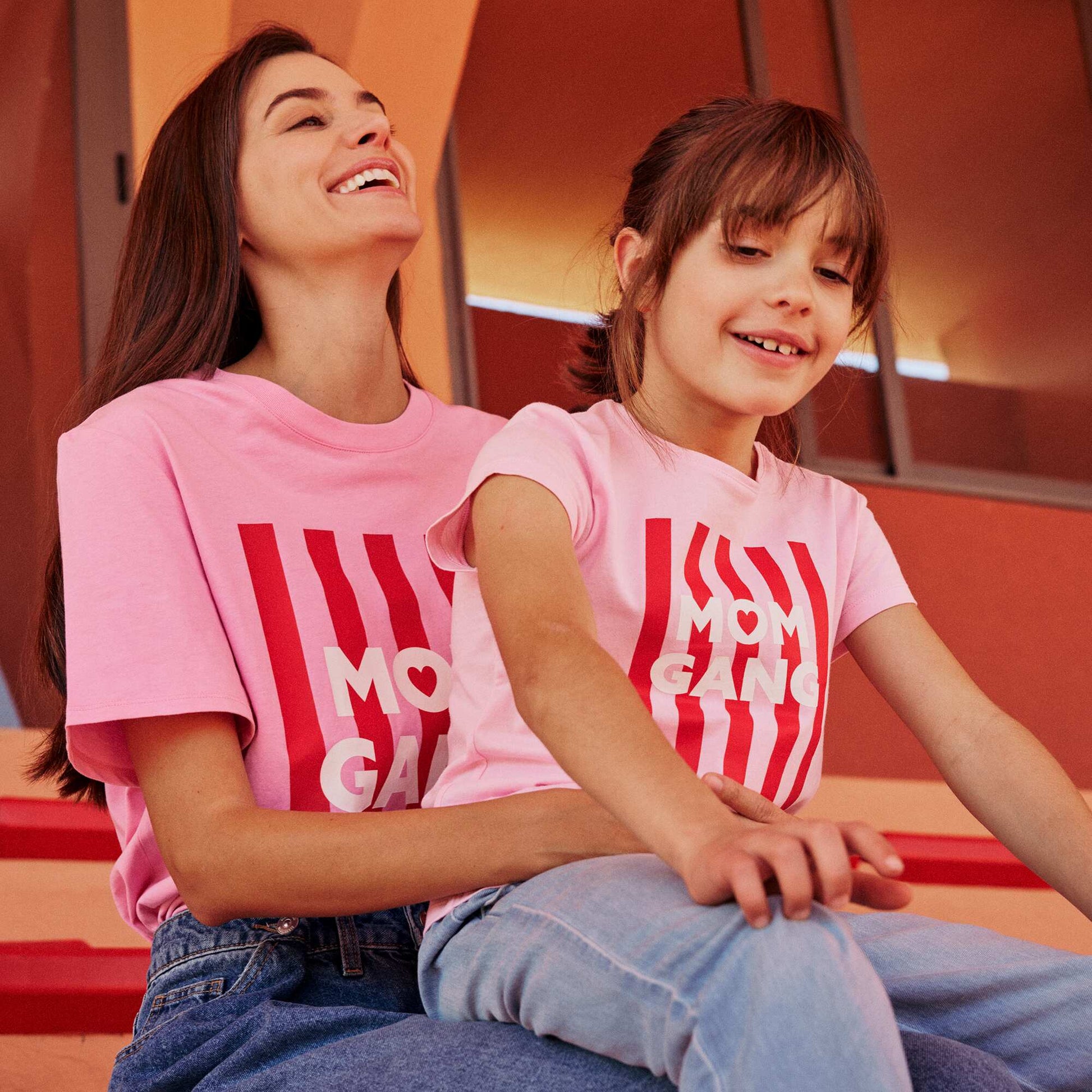 T-shirt 'fête des mères' manches courtes ROSE
