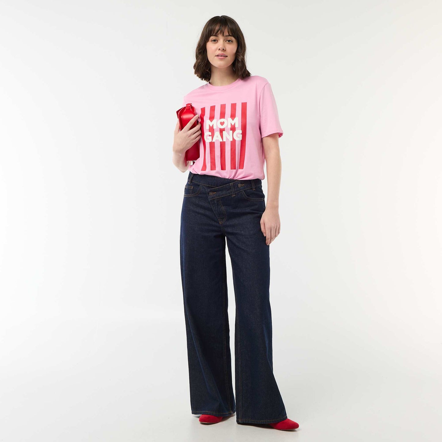 T-shirt 'fête des mères' manches courtes ROSE