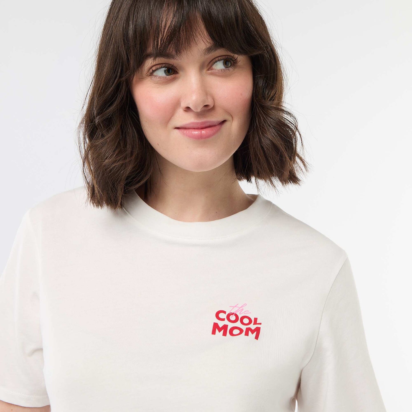T-shirt 'fête des mères' manches courtes BLANC
