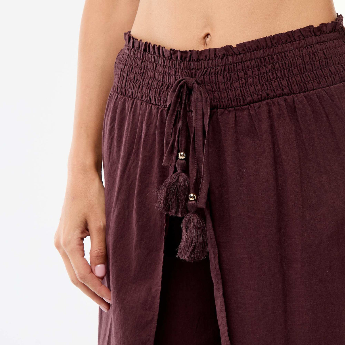 Pantalon de plage en viscose imprimée VIOLET