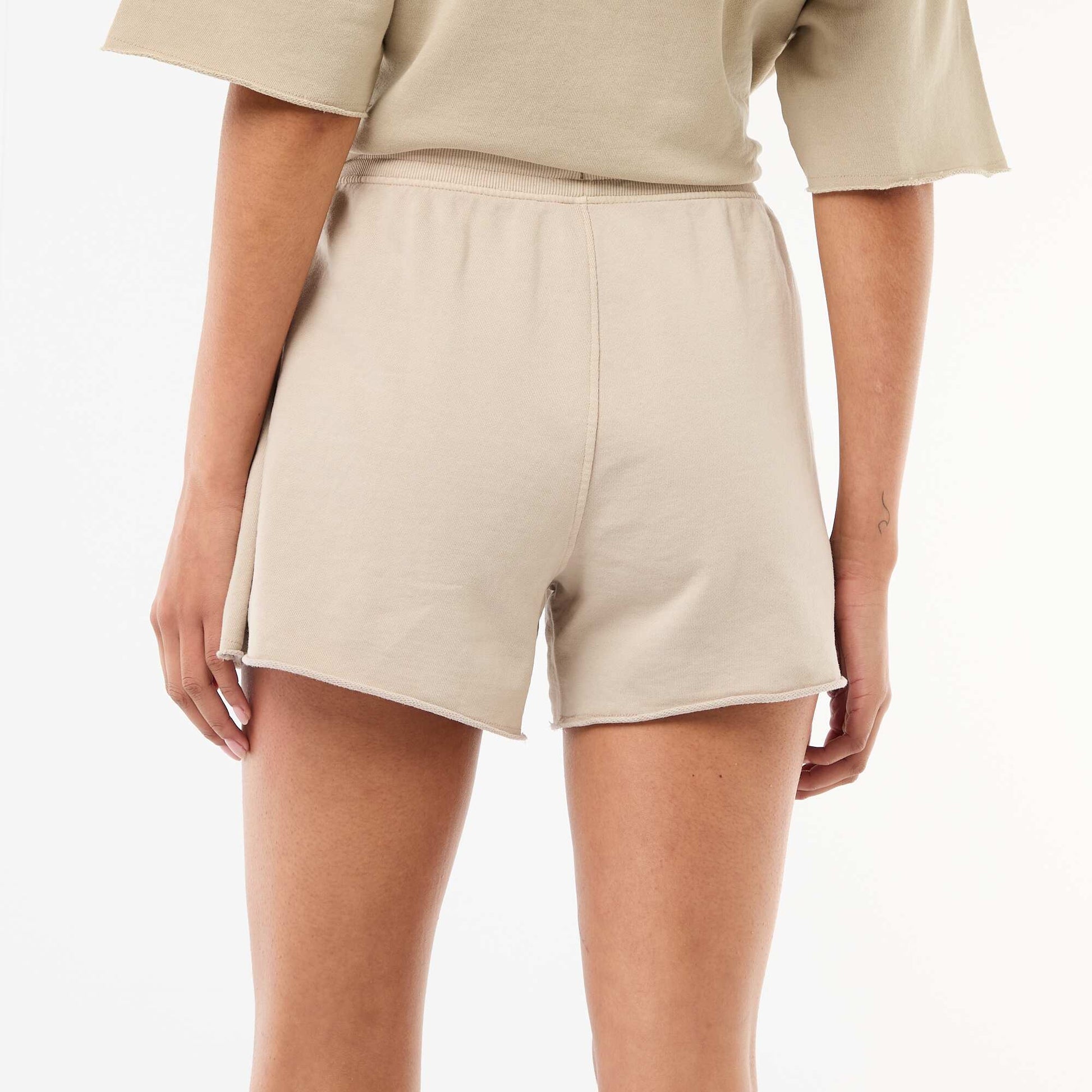 Short en French Terry uni BEIGE