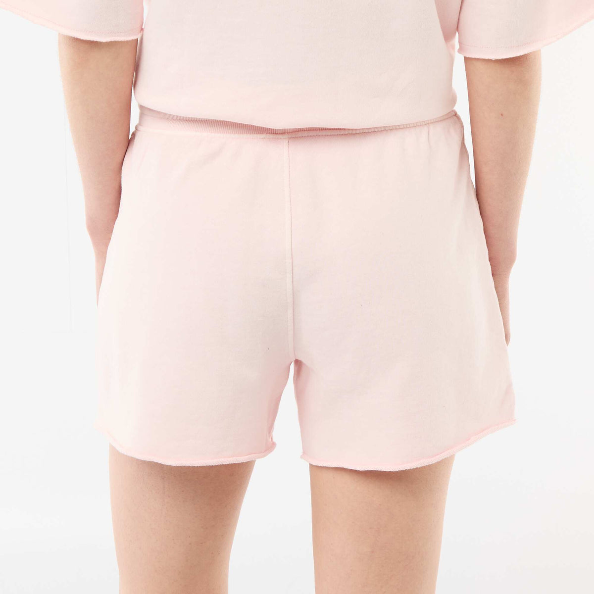 Short en French Terry uni ROSE