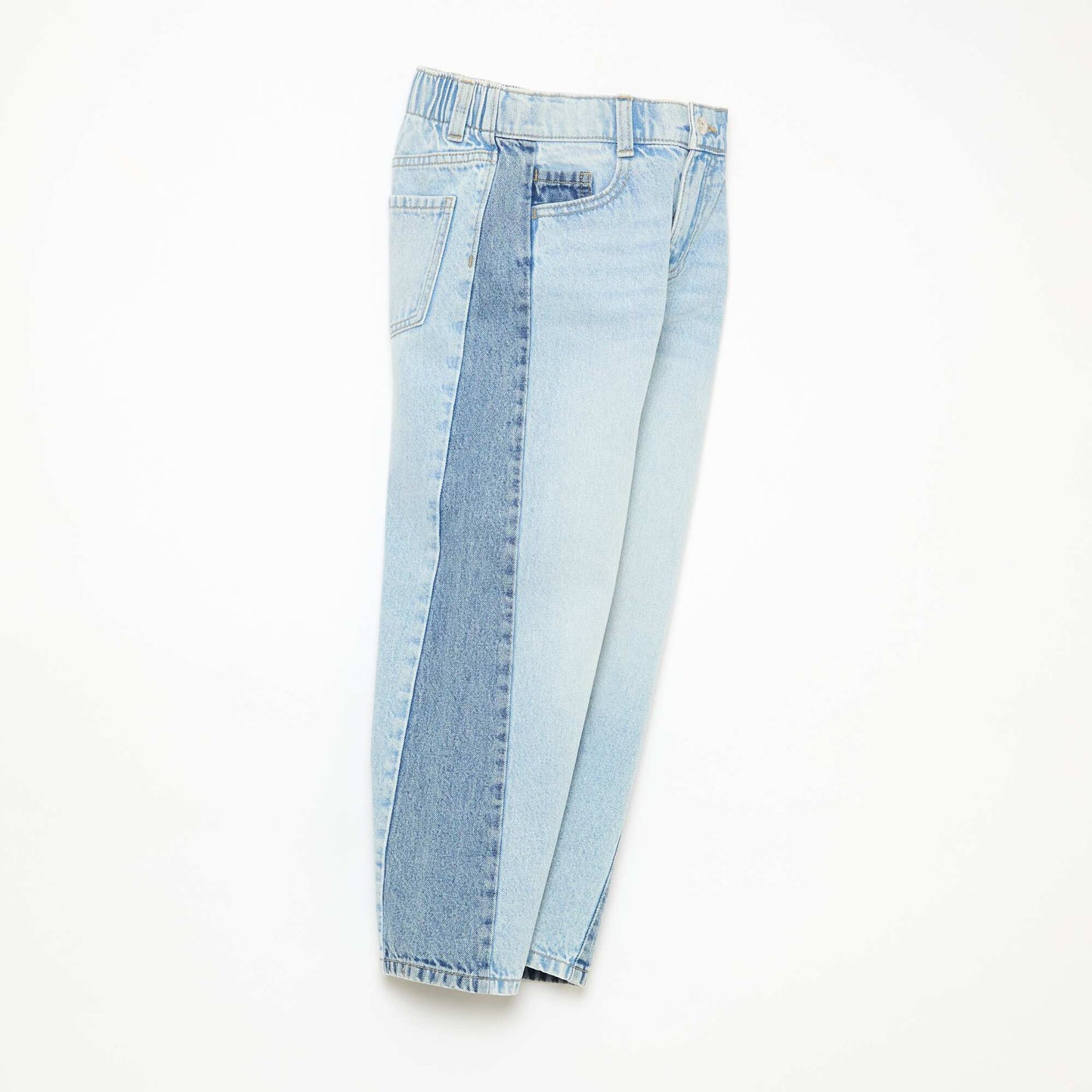 Pantalon wide leg fit / coupe large à 2 teintes BLEU