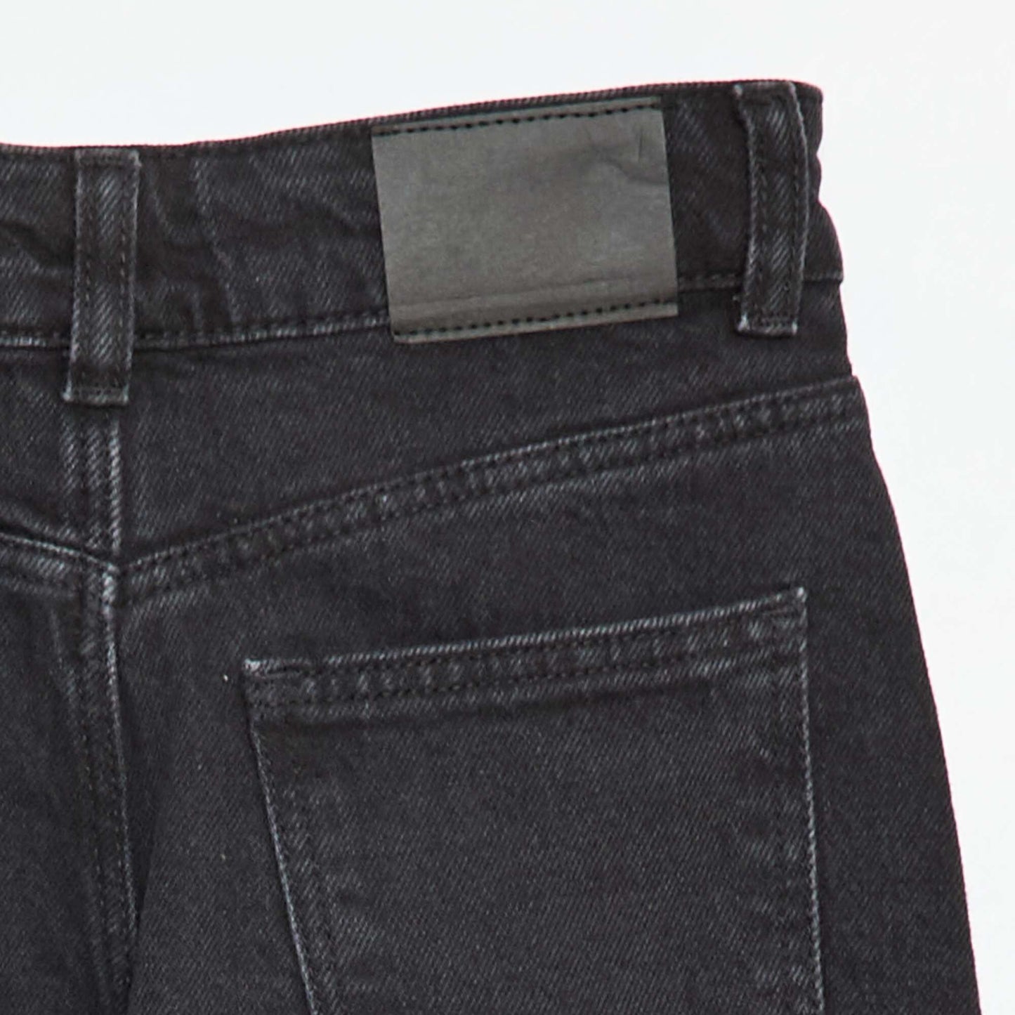 Pantalon jean 5 poches à coupe large NOIR