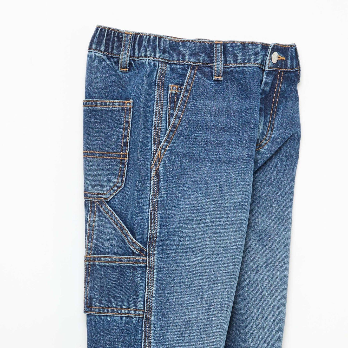 Jean loose à grandes poches BLEU