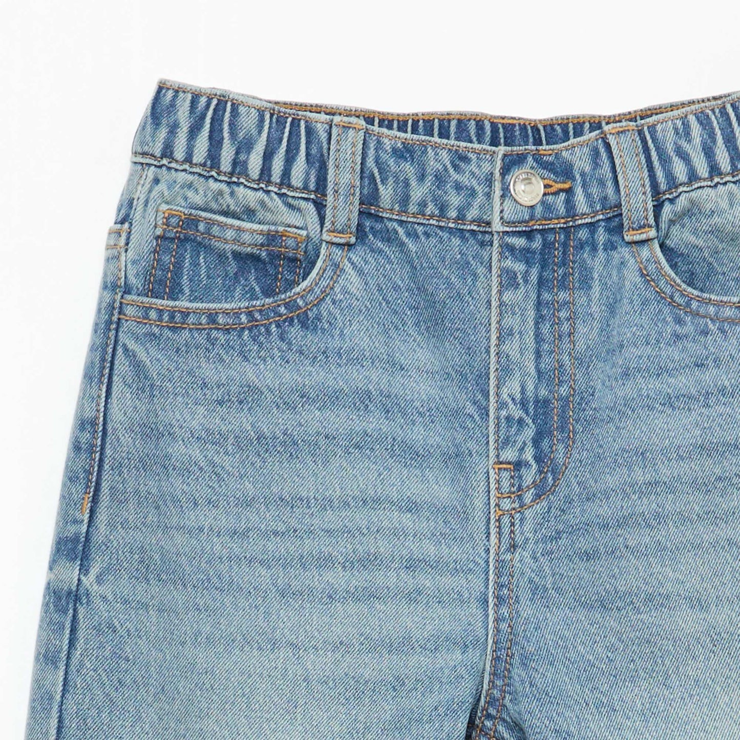Pantalon en jean coupe confortable BLEU
