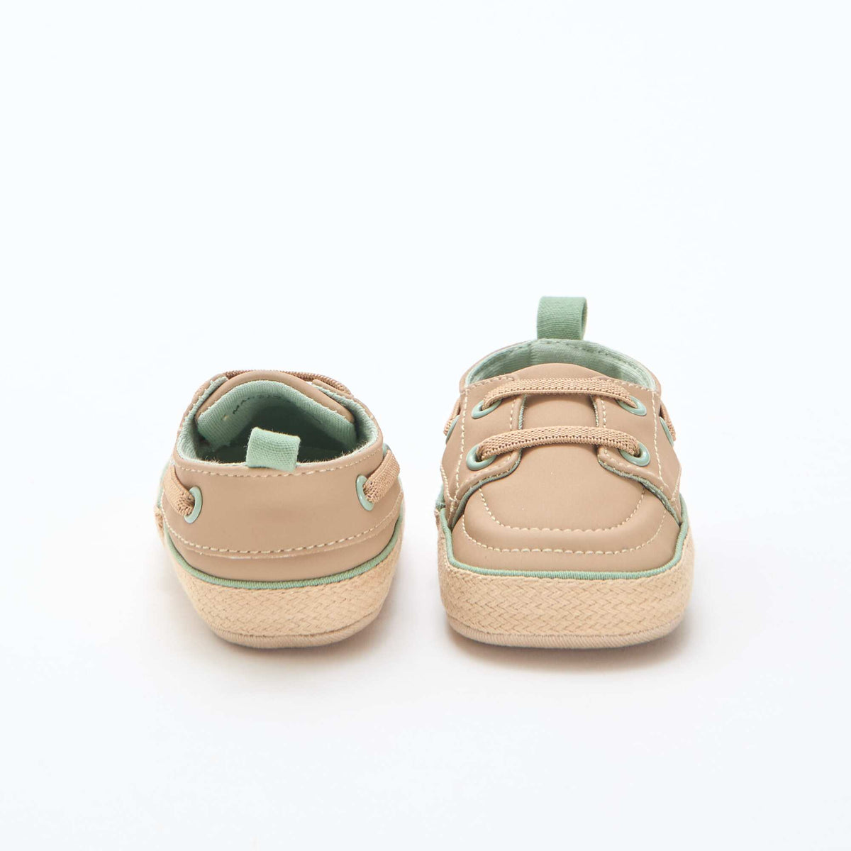 Chaussures bateau en simili BEIGE