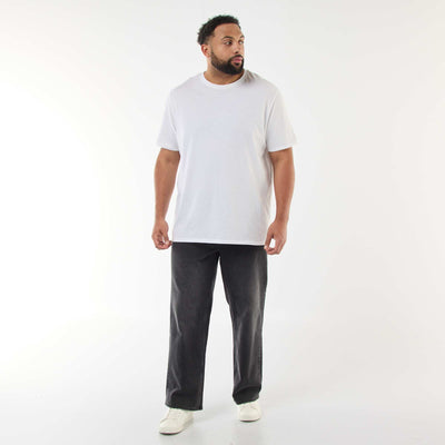 Pantalon denim coupe relaxed fit NOIR
