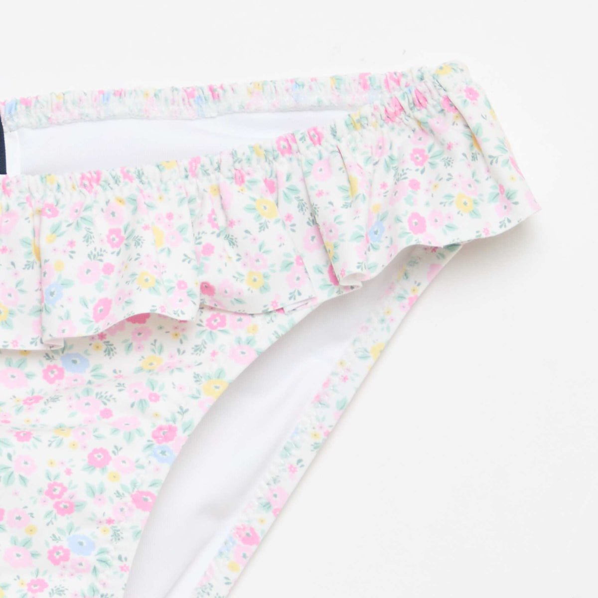 Maillot de bain smock fleuri - 2 pièces BLANC