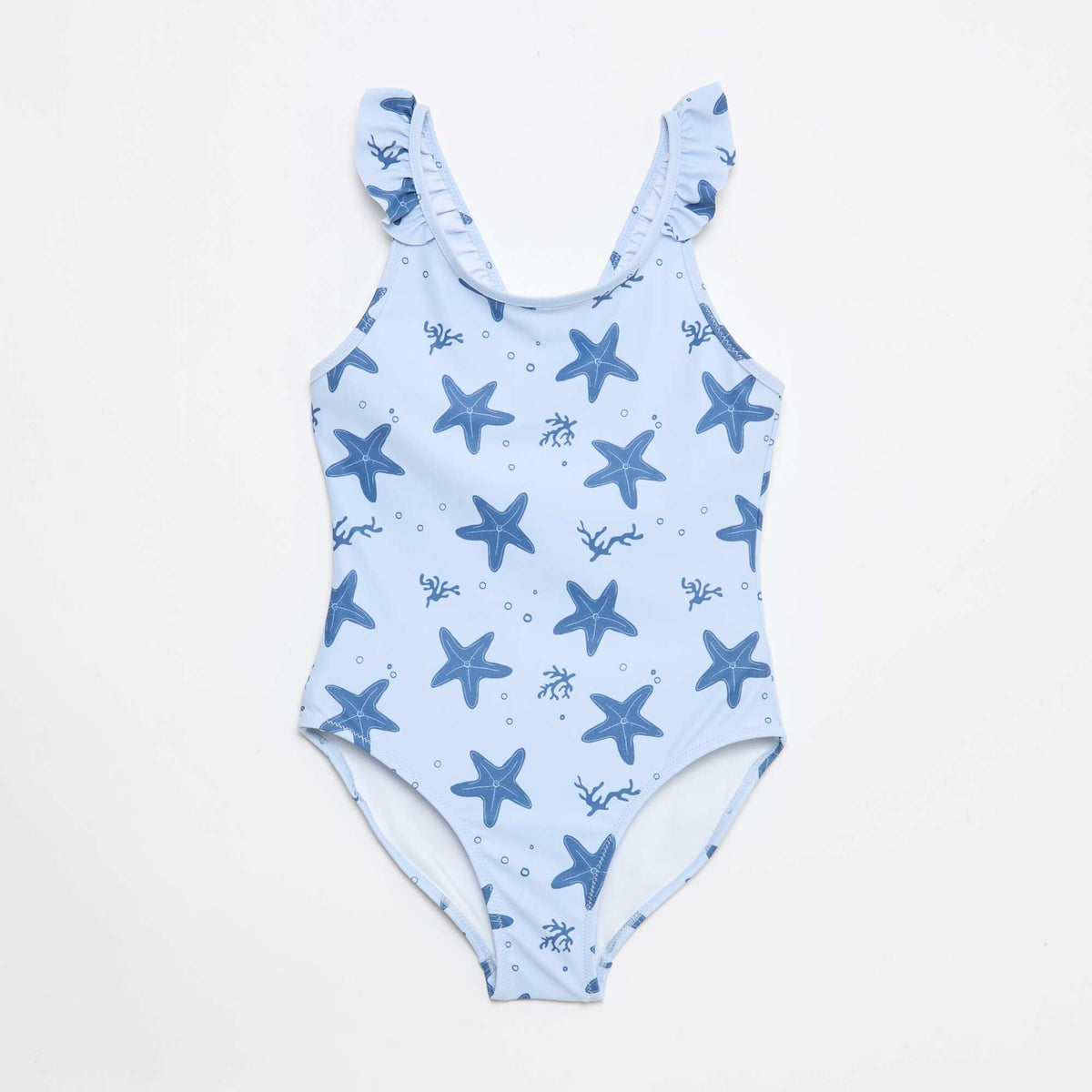 Maillot de bain motif all-over tropique BLEU
