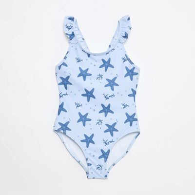 Maillot de bain motif all-over tropique BLEU
