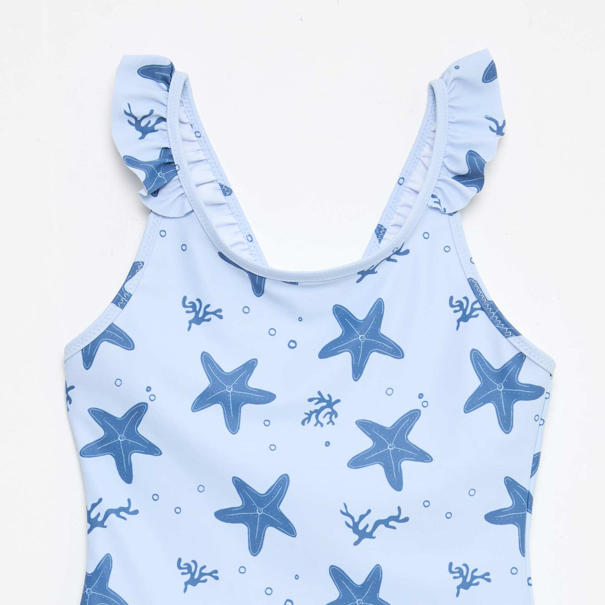 Maillot de bain motif all-over tropique BLEU