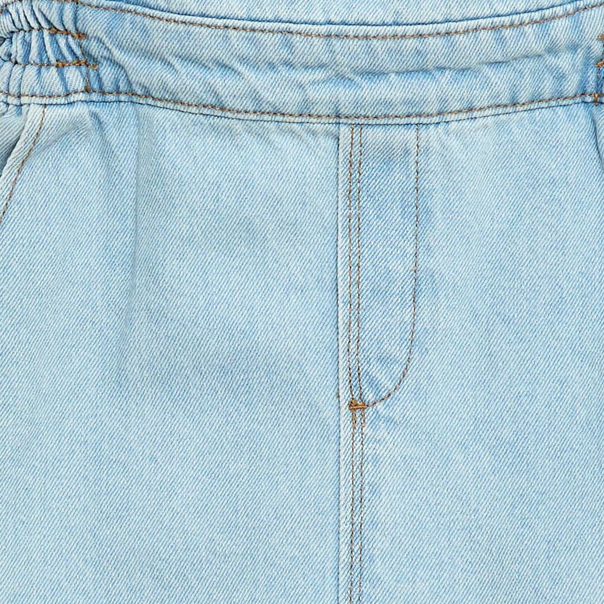 Salopette en jean avec volants BLEU