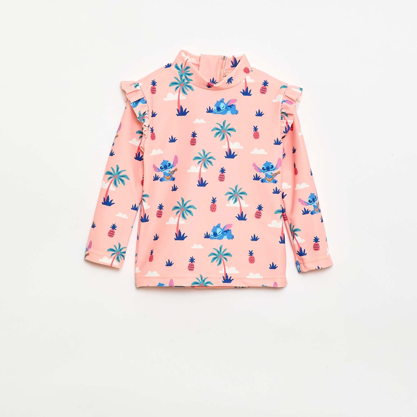 T-shirt de bain 'Stich' 'Disney' avec volants ORANGE