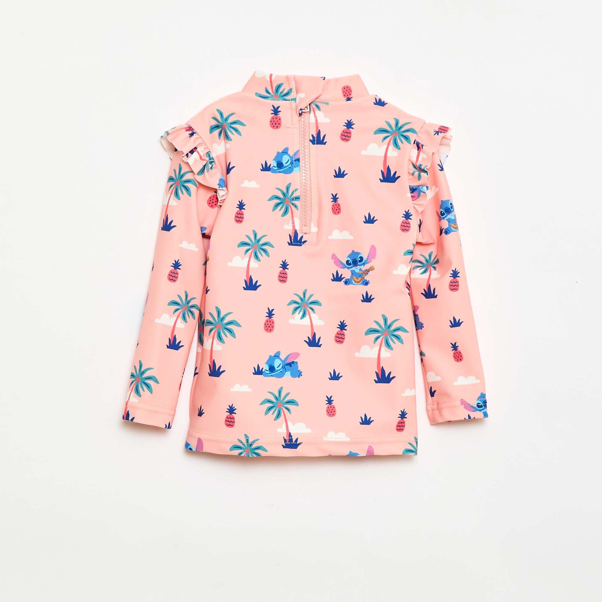 T-shirt de bain 'Stich' 'Disney' avec volants ORANGE
