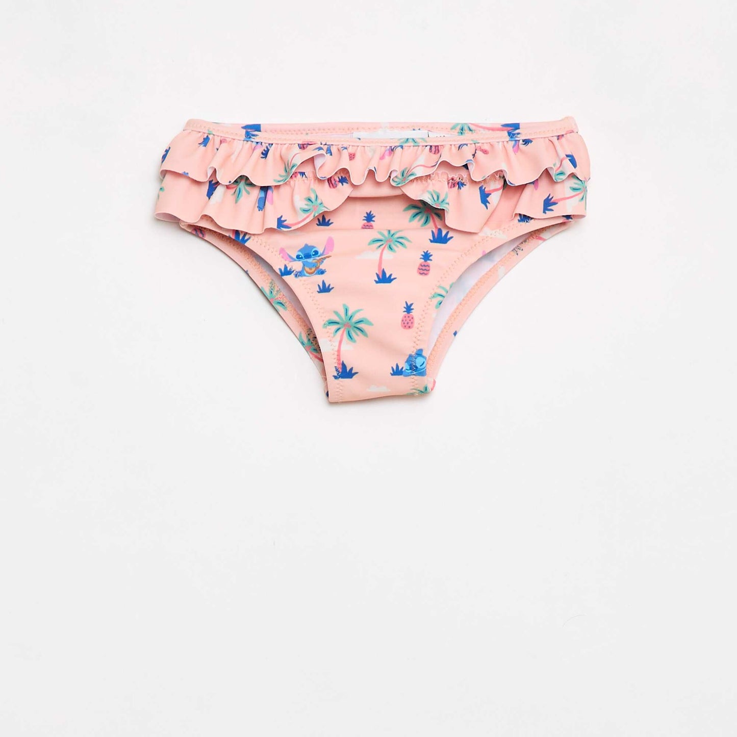 Maillot de bain volanté à motif ORANGE